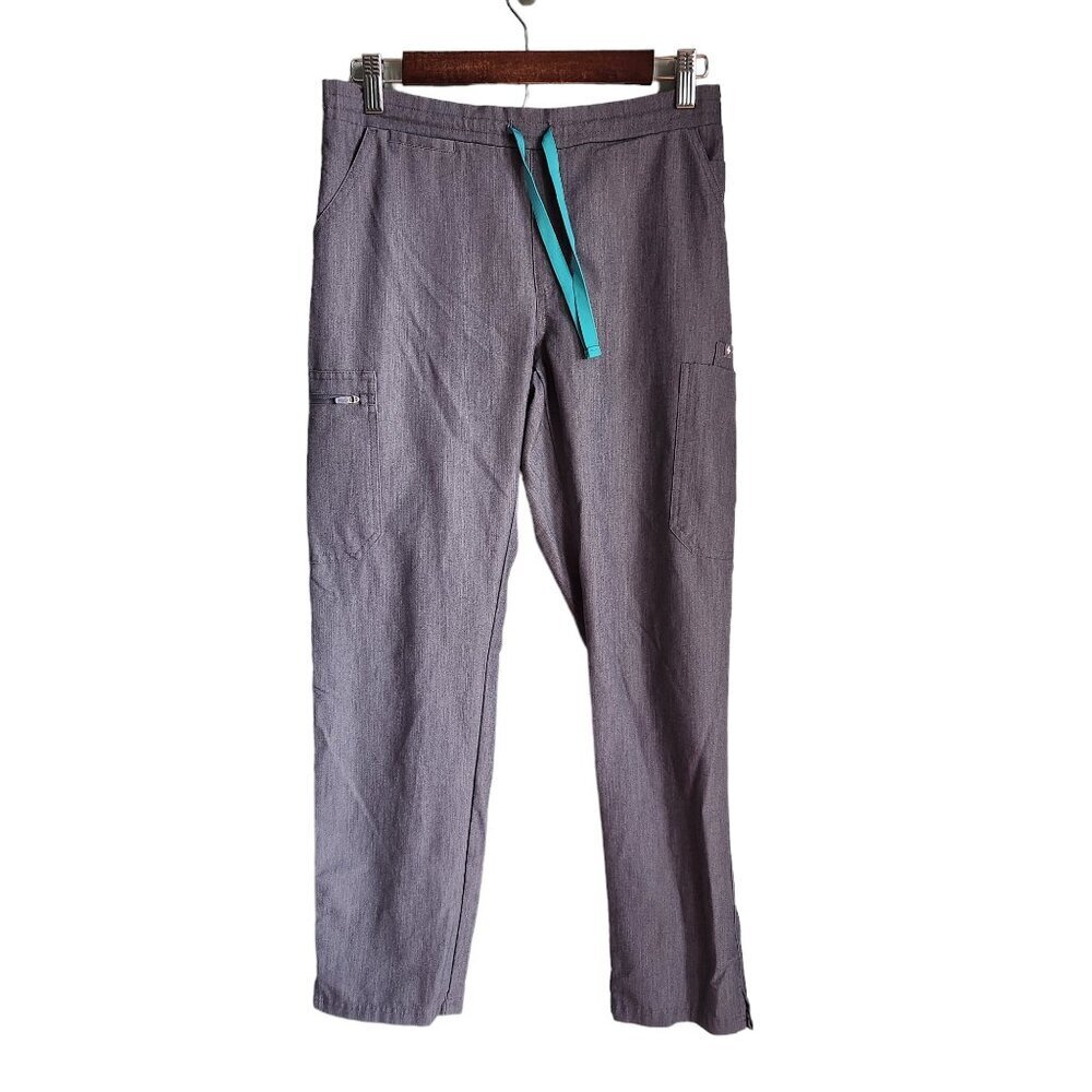 Figs Scrub Pants Small Gray Grey Women's Yola Skinny Scrubs 2.0 Pockets